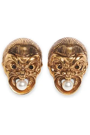 Etro Masks pearl earrings