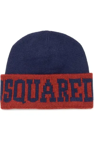 Dsquared2 Logo-intarsia knitted beanie