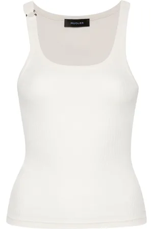 MUGLER Pierced tank top