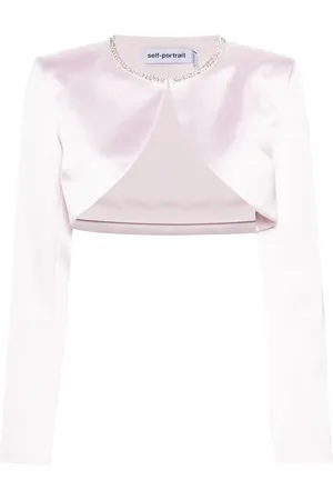 Self-Portrait Satin bolero jacket