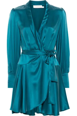 ZIMMERMANN Silk wrap mini dress