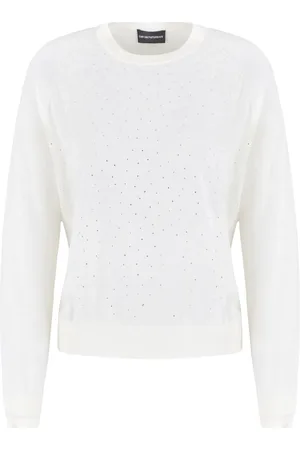 Emporio Armani Rhinestone fine-knit jumper