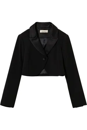 Twin-Set Single-breasted cropped blazer