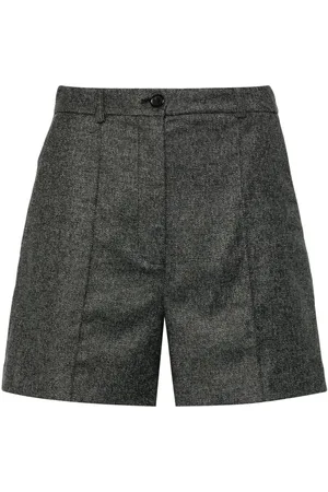 Pinko Mélange-effect shorts