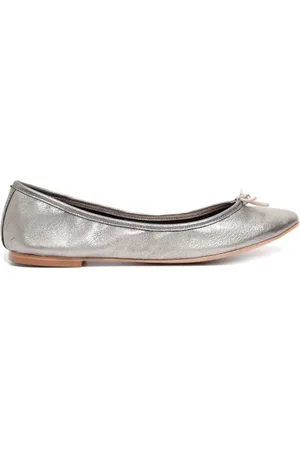 Sarah Chofakian Sarita grained-leather ballerina shoes