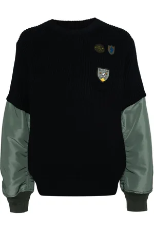 SACAI Gonz multi-patched jumper