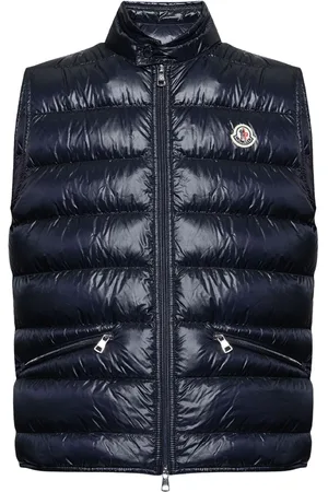 Moncler Gui logo-patch puffer gilet