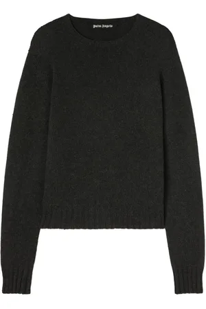 Palm Angels Curved-logo wool sweater