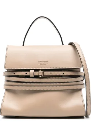 Moschino Tie Me logo-debossed tote bag