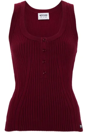 Moschino Ribbed tank top