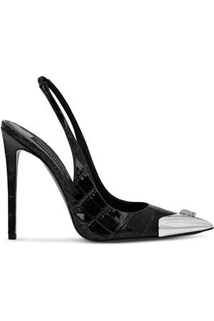 Philipp Plein 120mm Crocco pumps