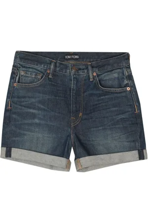 Tom Ford Logo-patch denim shorts
