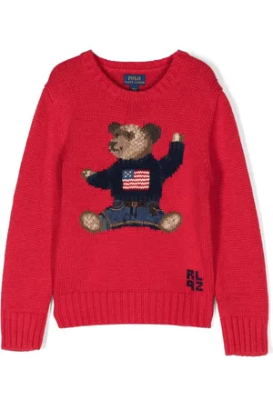 Ralph Lauren Polo Bear intarsia-knit sweater