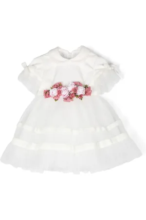 COLORICHIARI Floral-appliqu?? dress
