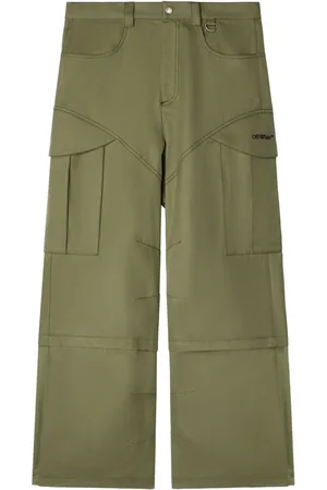 OFF-WHITE Embroidered cargo straight trousers
