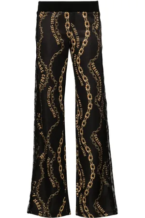 VERSACE Chain Couture lace trousers