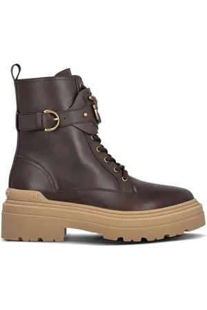 Pinko Lace-up leather boots