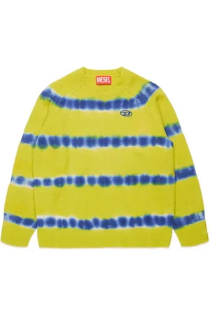 Diesel Two-tone tie-dye wool pullover