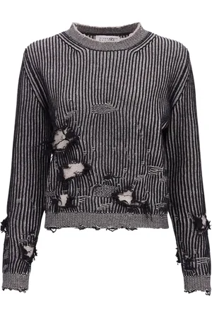 Maison Margiela Distressed-effect knitted jumper