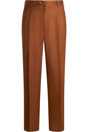 Etro Pleated straight-leg trousers