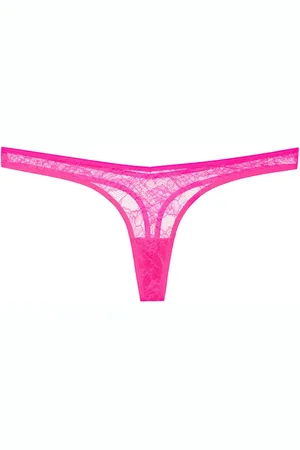 MAISON CLOSE Floral-lace thong
