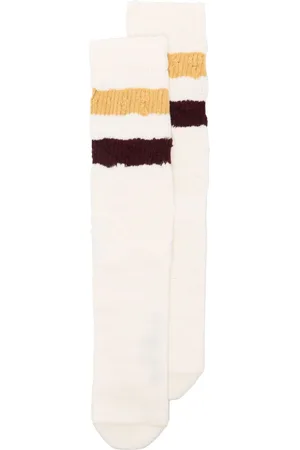 Golden Goose Two-stripes distressed socks