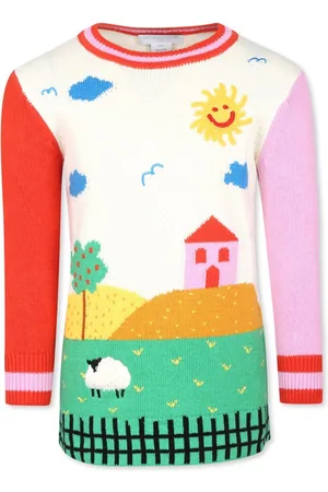 Stella McCartney Farmyard-graphic knitted dress