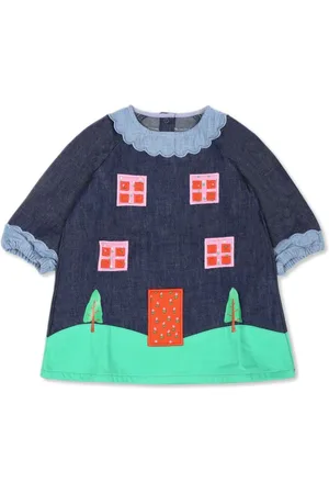 Stella McCartney Appliqu??-detailing organic-cotton dress