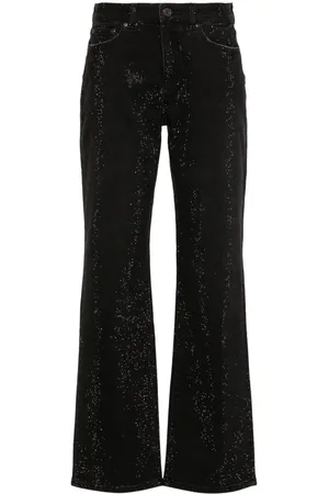 Purple Brand Crystal-embellished jeans
