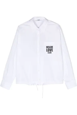 Msgm Logo-print shirt dress