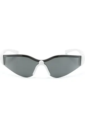 Gucci Interlocking G shield-frame sunglasses