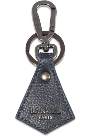 LANCEL Pyramid leather keyring