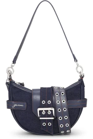 Ganni Small Bucky denim crossody bag