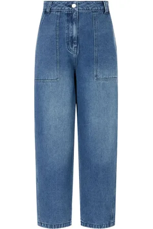 Studio Tomboy Logo-patch wide-leg jeans