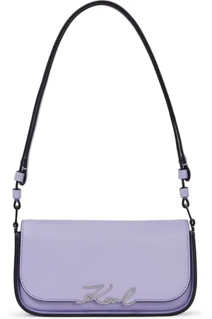 Karl Lagerfeld Signature leather shoulder bag