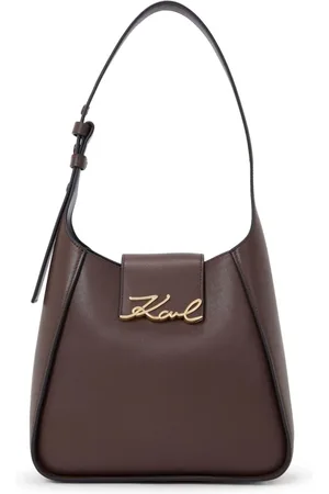 Karl Lagerfeld Signature leather shoulder bag