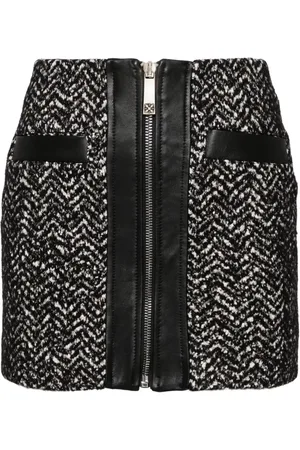 John Richmond Herringbone mini skirt