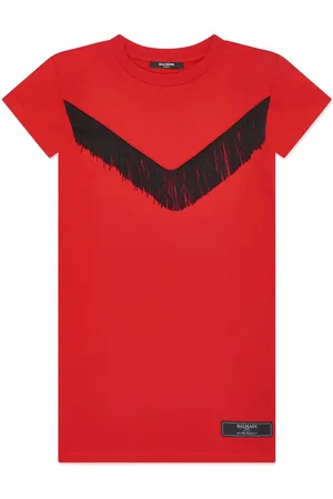 Balmain Fringe-detailing dress