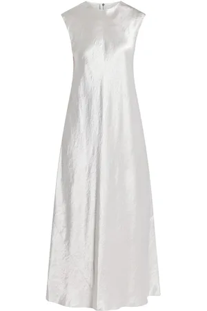 Vince Cap-sleeve satin dress