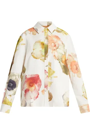 STINE GOYA Floral-print organic-cotton shirt