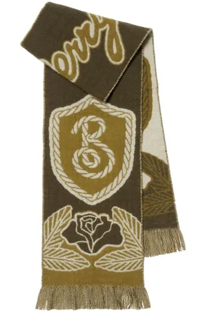 Burberry B Shield cashmere-blend scarf