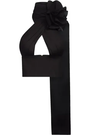AREA Flower Corsage halter top