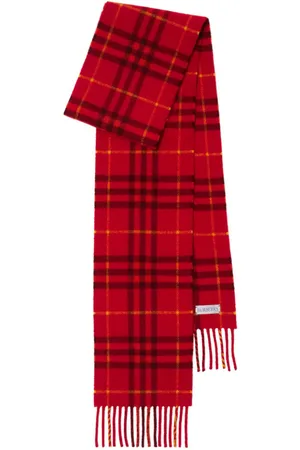 Burberry Checked cashmere scarf