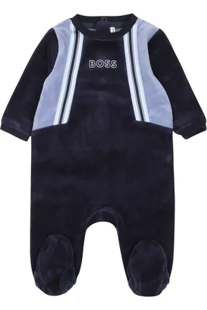 HUGO BOSS Logo-embroidered babygrow