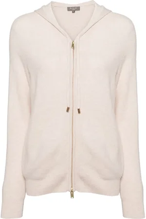 N.PEAL Honeycomb knit hoodie
