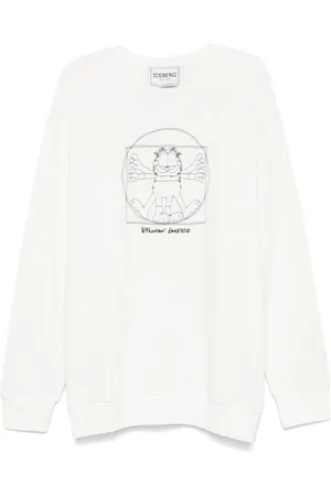 Iceberg X Garfield cartoon-embroidered sweatshirt