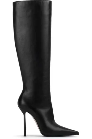 LE SILLA Bella 120mm pointed-toe leather boots