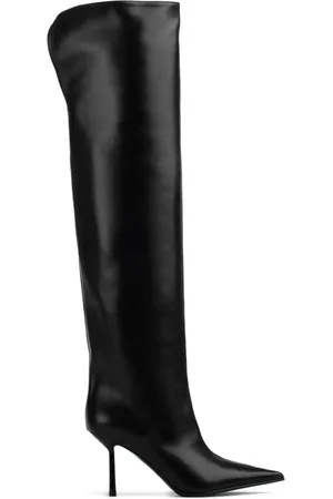 LE SILLA Bella 120mm pointed-toe leather boots