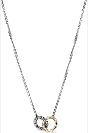 John Hardy 14kt gold JH Essential linked necklace
