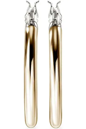 John Hardy 14kt gold JH Essential hoop earrings